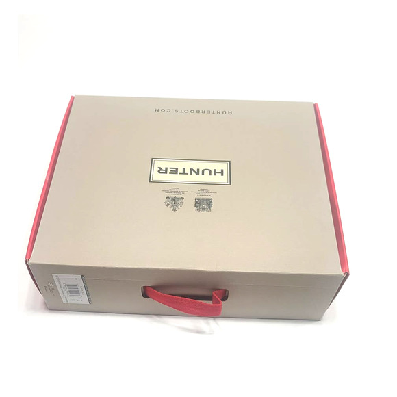 Hunter refined gloss quilt short black boots women's size 7 - Picture 14 of 15